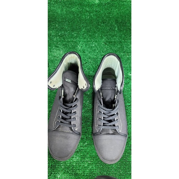 Vans Old Skool Classic Hi-Top Skateboard Solid Black Textile Upper Women's 10.M - Picture 5 of 10